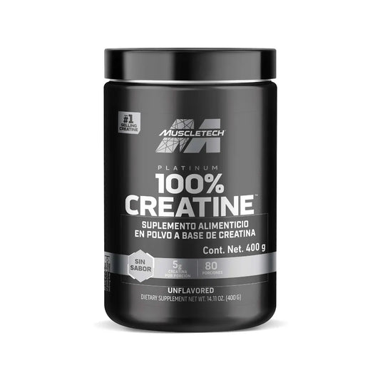 MuscleTech Creatina Monohidratada Micronizada Platinium100% X 400 Gr / 80 Srv
