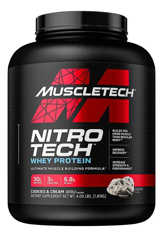 NITRO TECH WHEY PROTEIN 4 LBS COOKIES & CREAM