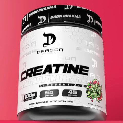 Creatina Monohidratada Dragon Pharma Sour Watermelon Candy 45 servicios