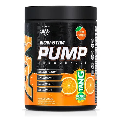 Pre-Entreno Sin Estimulantes AN Supps Non-Stim Pump - Sabor Tang Orange (40 Porciones)