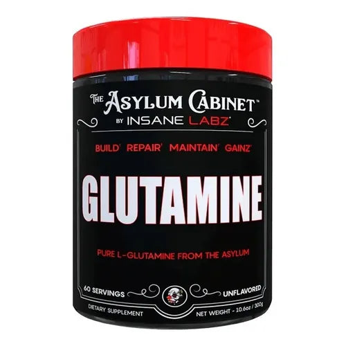 L-Glutamina Pura Insane Labz The Asylum Cabinet - Sin Sabor (60 Porciones / 300g)