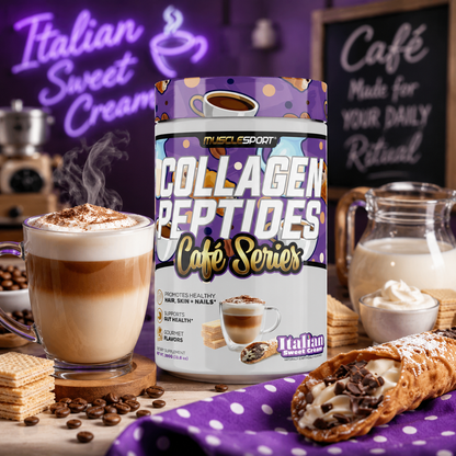 Collagen Peptides Muscle Sport Café Series Italian Sweet Cream 30 servicios