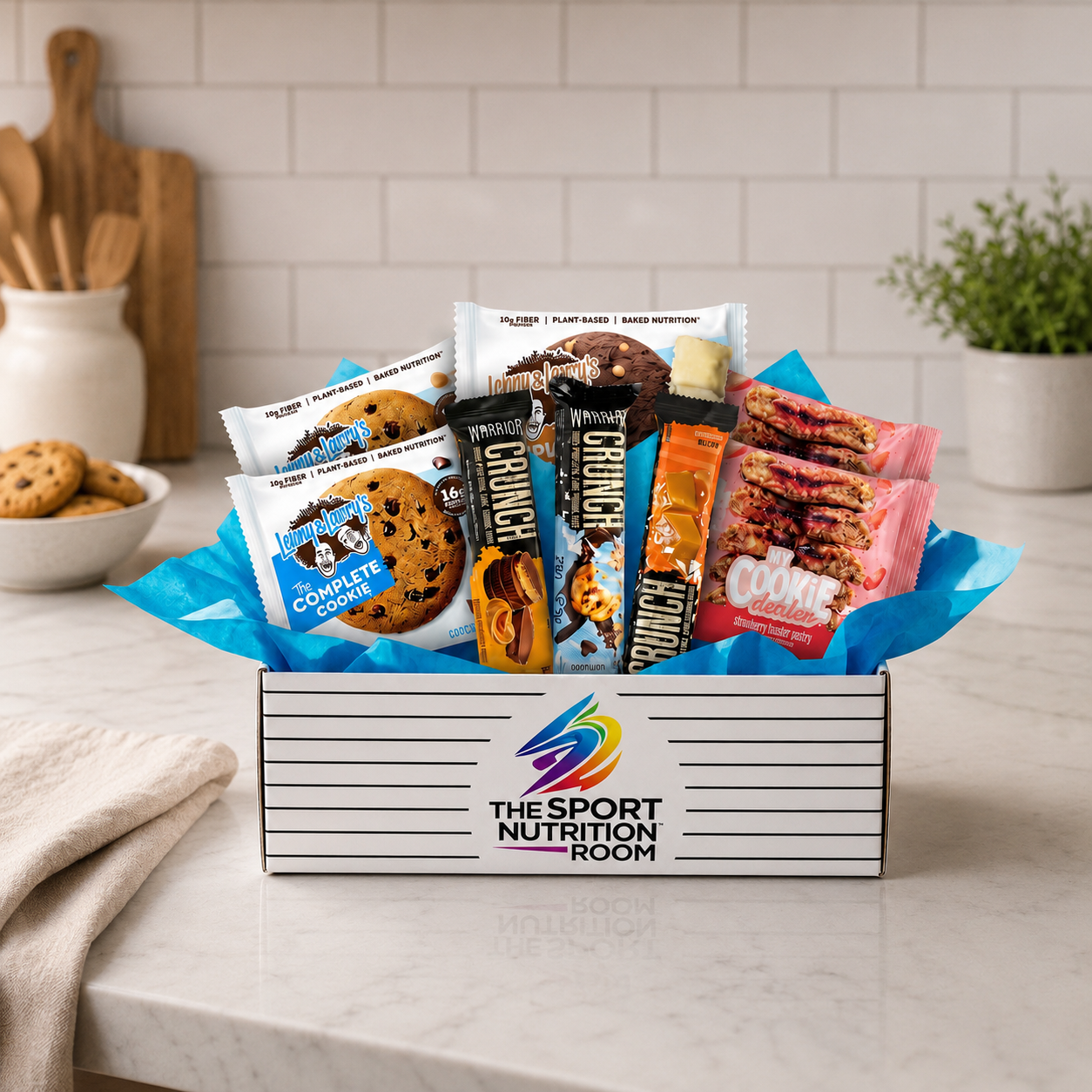 Cajita de Snacks proteicos 8 piezas variadas en marcas y sabores 🍪