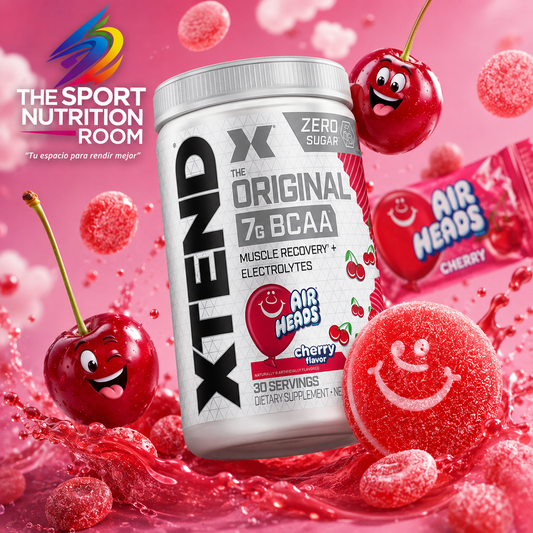 Aminoácidos XTEND Original BCAAs + Electrólitos - Sabor AirHeads Cherry (30 Porciones)