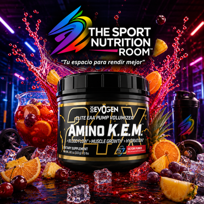 Aminos K. E. M de EVOGEN sabor Victory Punch 30 servicios