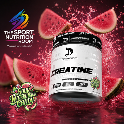 Creatina Monohidratada Dragon Pharma Sour Watermelon Candy 45 servicios