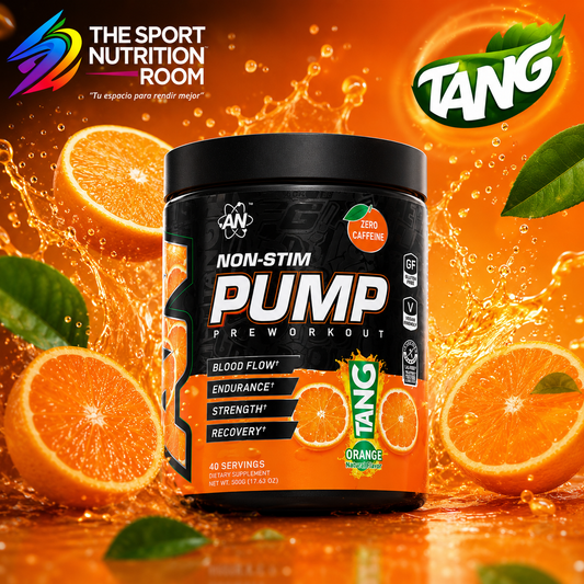 Pre-Entreno Sin Estimulantes AN Supps Non-Stim Pump - Sabor Tang Orange (40 Porciones)