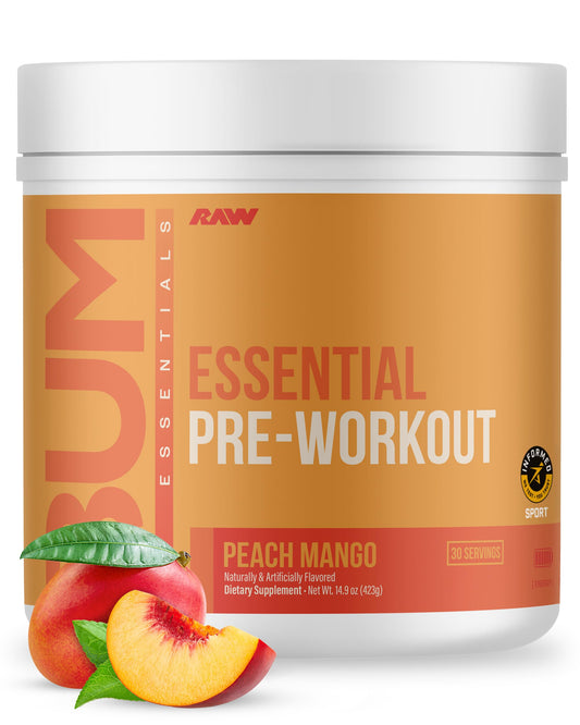 RAW CBUM ESSENTIAL PWO 30 SERV PEACH MANGO