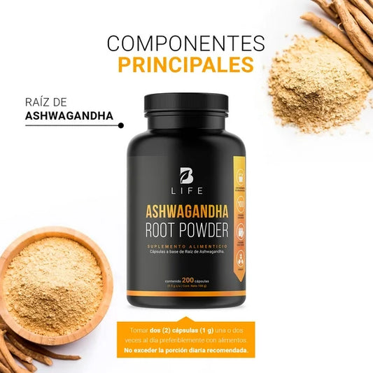 Ashwagandha | Adaptógeno Natural | 200 cápsulas