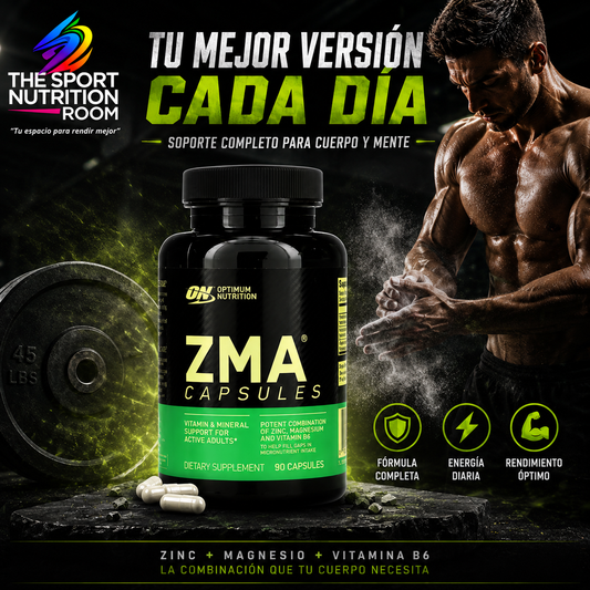 ZMA Optimum Nutrition (ON) - Zinc, Magnesio y Vitamina B6 (90 Cápsulas)