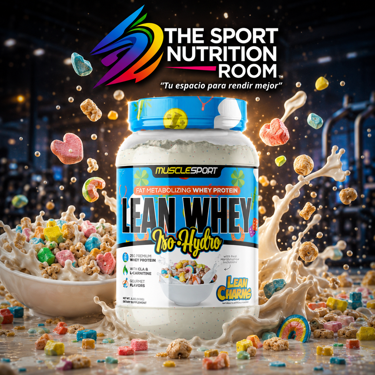 Proteína Muscle Sport Iso-Hydro Lean Charms 2lb