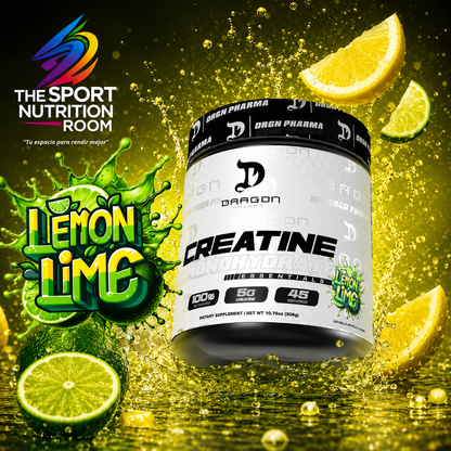 Creatina Monohidratada Dragon Pharma Lemon Lime 45 servicios