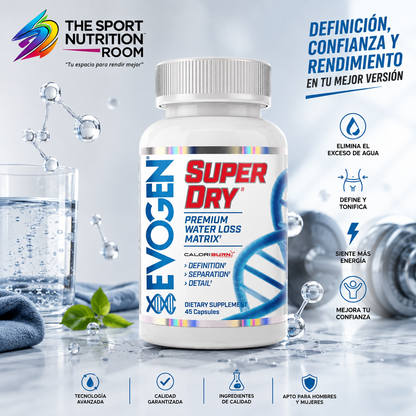 Evogen Super Dry (45 Cápsulas) – Definición Muscular y Control de Retención de Líquidos