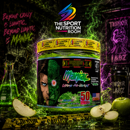 Pre-Entreno Extremo Terror Labz Maniac - Sabor Green Apple / Manzana Verde (30 Porciones)