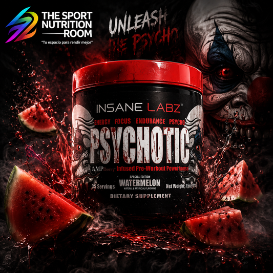 Pre-Entreno Insane Labz Psychotic Edición Especial - Sabor Watermelon / Sandía (35 Porciones)