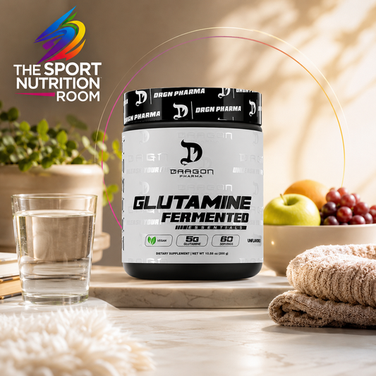 Dragon Pharma Glutamine Fermented (60 servicios) – Unflavored