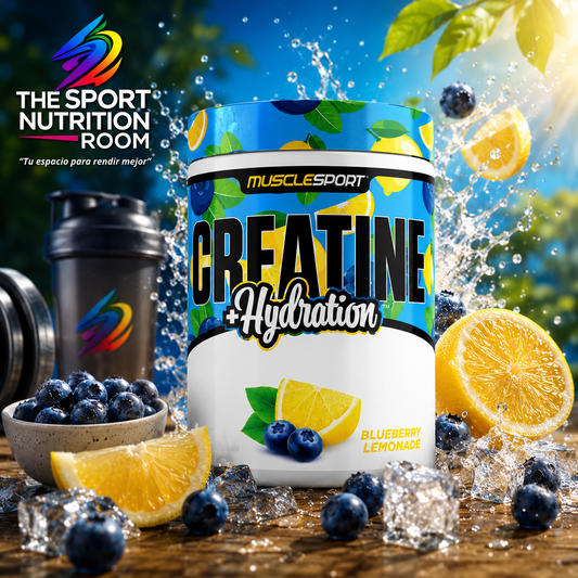Creatina + Hidratación MuscleSport Creatine + Hydration - Sabor Blueberry Lemonade Creatina + Hidratación MuscleSport Creatine + Hydration - Sabor Blueberry Lemonade