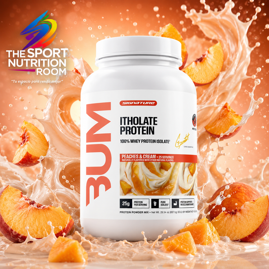 Proteína Aislada RAW BUM Itholate Protein (Signature) - Sabor Peaches & Cream (25 Porciones)