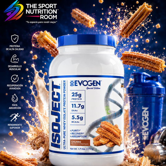 Evogen Nutrition IsoJect Special Edition Ultra-Pure Whey Isolate (1.71 lbs / 775 g) – Churro