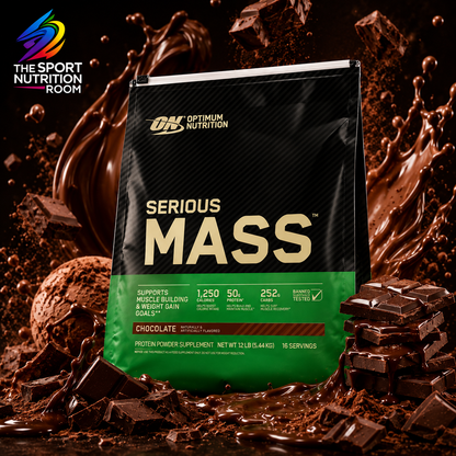 Ganador de Masa Optimum Nutrition Serious Mass - Sabor Chocolate (12 lb / 5.44 kg - 16 Porciones)