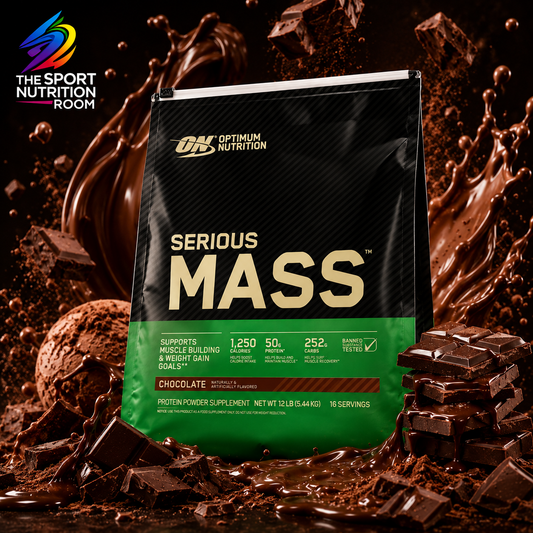 Ganador de Masa Optimum Nutrition Serious Mass - Sabor Chocolate (12 lb / 5.44 kg - 16 Porciones)