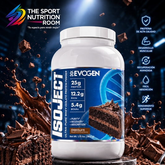 Evogen Nutrition IsoJect Ultra-Pure Whey Isolate Protein (1.76 lbs / 800 g) – Chocolate