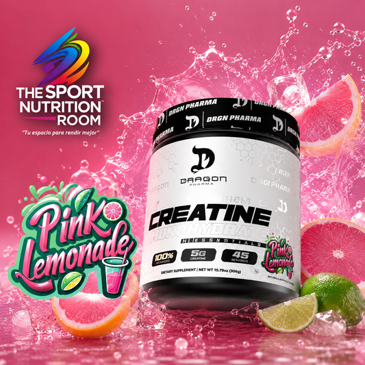 Creatina Monohidratada Dragon Pharma Pink Limonade 45 servicios