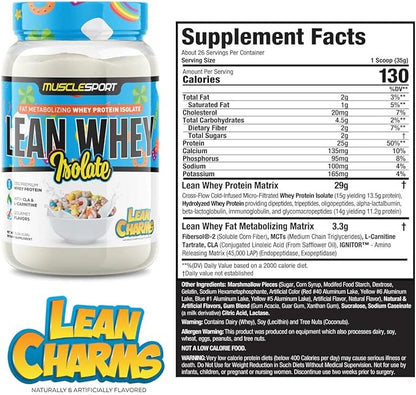 Proteína Muscle Sport Iso-Hydro Lean Charms 2lb