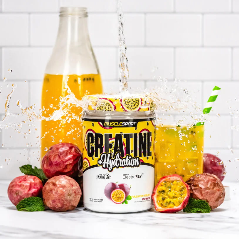 Creatina+Hydration Muscle Sport Passion Fruit (Maracuyá) 60 servicios