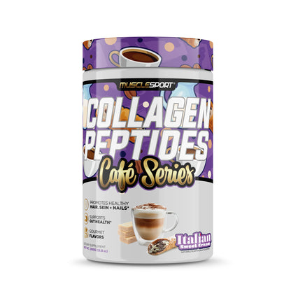 Collagen Peptides Muscle Sport Café Series Italian Sweet Cream 30 servicios