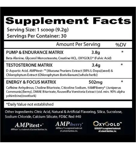 Pre-Work Psychotic Test de Insane Labz Lemon Lime 30 servicios