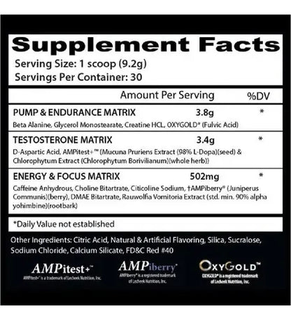 Pre-Work Psychotic Test de Insane Labz Lemon Lime 30 servicios