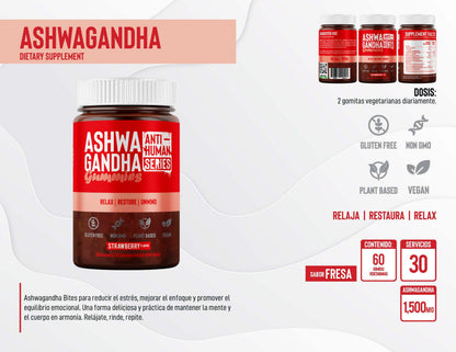 Gomitas Ashwagandha Anti-Human 60 gomitas