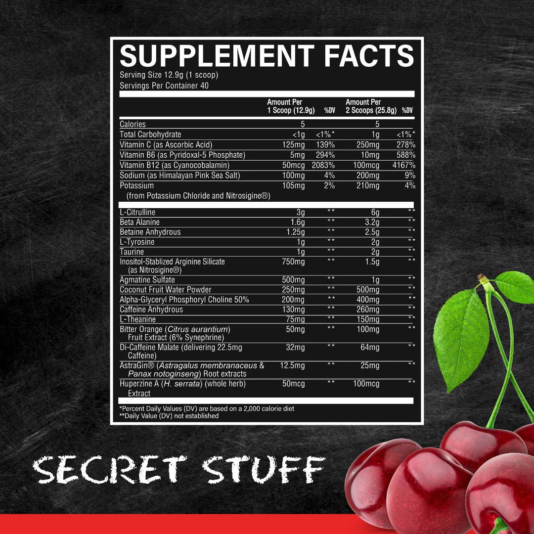 Pre-Entreno RAW Thavage CBUM - Edición Christopher's Secret Stuff (40/20 Servings)
