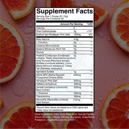Raw Nutrition BUM Thuper Thavage Pre-Workout – 20 Porciones (Citrus Grapefruit)