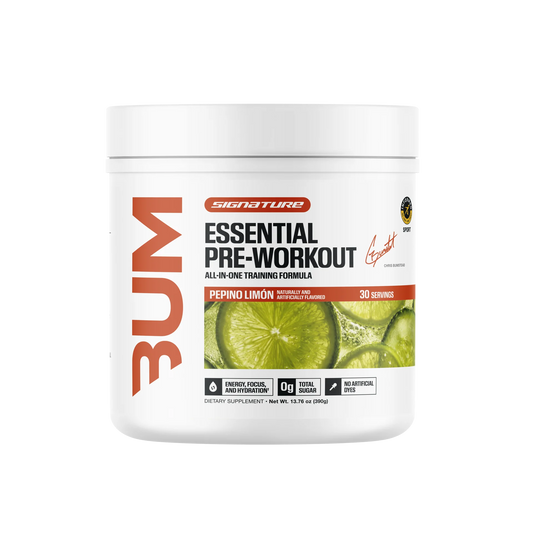 BUM Signature Essential Pre-Workout (30 Servicios / 390 g) – Sabor Pepino Limón