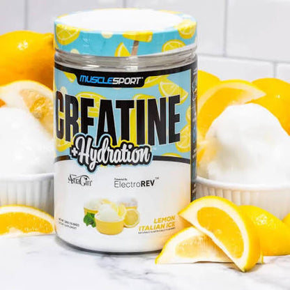 Creatina Muscle Sport + Hydration Lemon Italian Ice 60 servicios