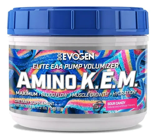 Amino K.E.M de EVOGEN sabor Sour Candy 30 servicios