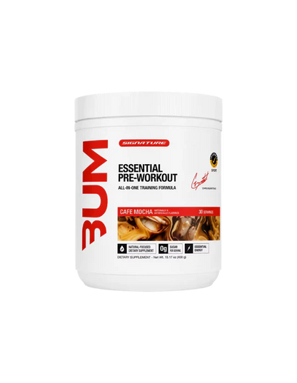 RAW Nutrition BUM Essential Pre-Workout Signature Series (430 g / 15.17 oz) – Cafe Mocha