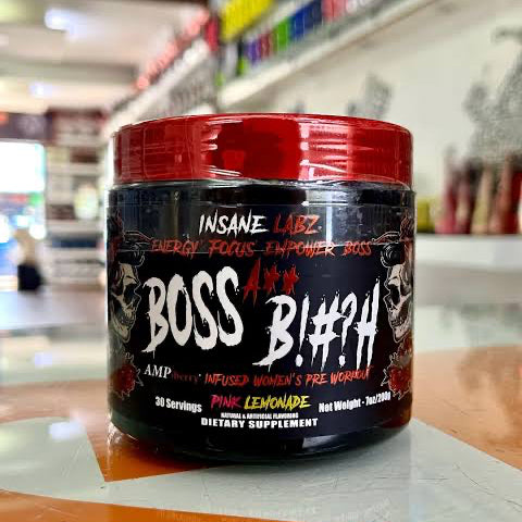 Insane Labz Boss A B!#?h (Women's Pre-Workout) – 30 Servicios Pink Limonade