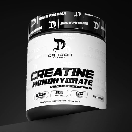 Creatina Monohidratada Micronizada Dragon Pharma - Sin Sabor (60 Porciones / 300g)
