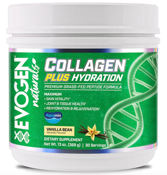 Evogen Naturals Collagen Plus Hydration (30 servicios) – Vanilla Bean