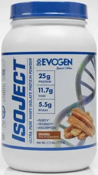 Evogen Nutrition IsoJect Special Edition Ultra-Pure Whey Isolate (1.71 lbs / 775 g) – Churro