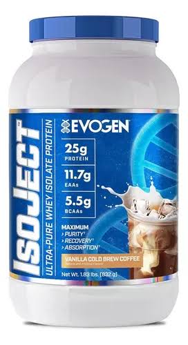 Evogen Nutrition IsoJect Ultra-Pure Whey Isolate Protein (1.83 lbs / 832 g) – Vanilla Cold Brew Coffee