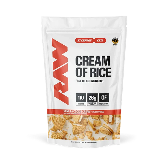 RAW Nutrition Cream of Rice Fast-Digesting Carbs 25 servicios – Vanilla Cookie Cream