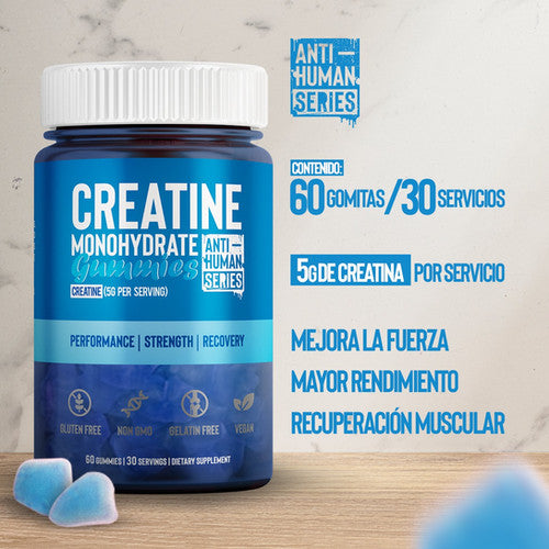 ANTI HUMAN CREATINA MONOHIDRATADA 60 GOMITAS / 30 SERV